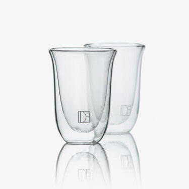 Sun - set of 2 double wall glass cup 30 cl