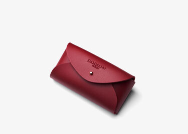 DAMMANN FRÈRES RED TEA BAGS TRAVEL HOLDER