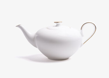 Théière porcelaine - CONCORDE - 1L - LISERÉ OR