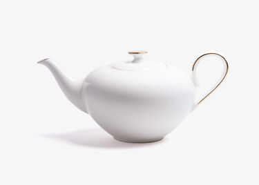 Porcelain teapot - CONCORDE - 1L - Golden border