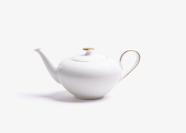 Théière porcelaine - CONCORDE - 0,4L - LISERÉ OR