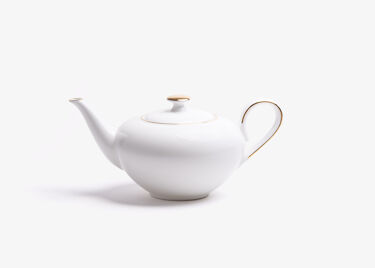 Porcelain teapot - CONCORDE - 0,4L - Golden border