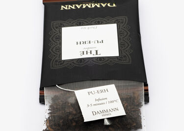 Dark tea PU-ERH, box of 24 enveloped Cristal® sachets