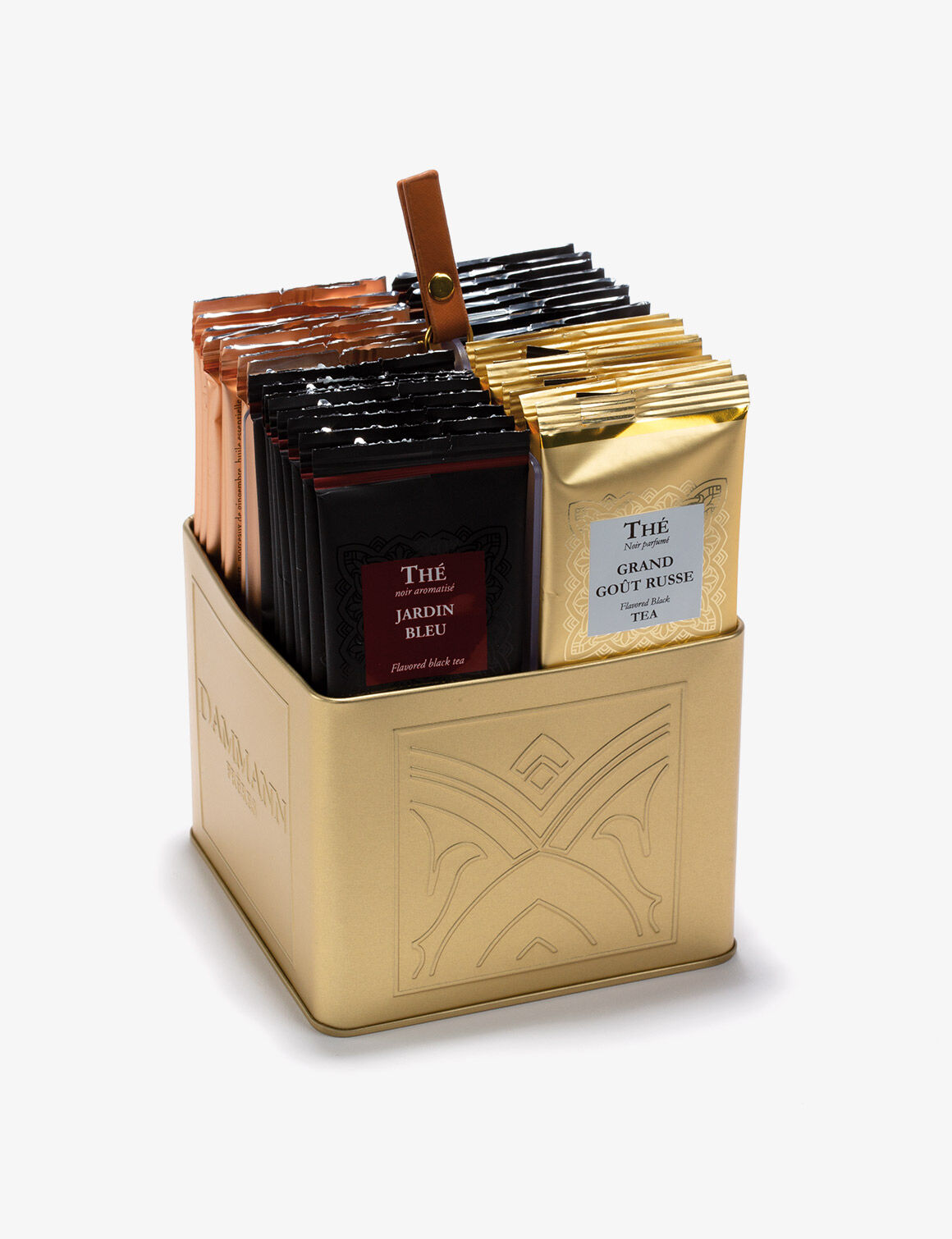 Enveloped tea bags in gift sets