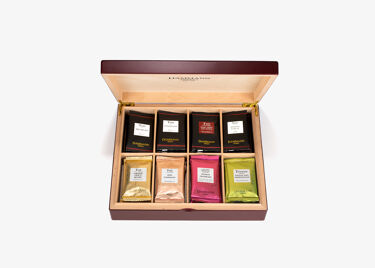 48 Crsital® tea bags in red wooden chest (assorted teas and herbal teas)