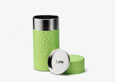 SOGEN, green washi paper tea canister 150g