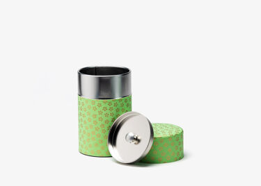 SOGEN, green washi paper tea canister 100g