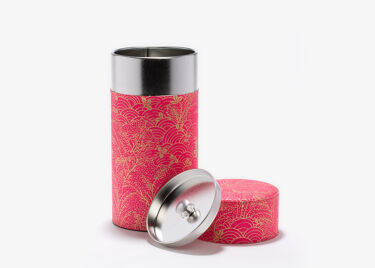 SHOJI, boîte à thé papier washi rose 150G