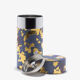 KONPEKI - blue and gold washi paper tea canister 150g