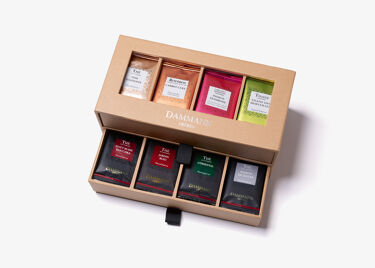 COFFRET 7/7 - coffret kraft 2 tiroirs craft, garni de 56 sachets