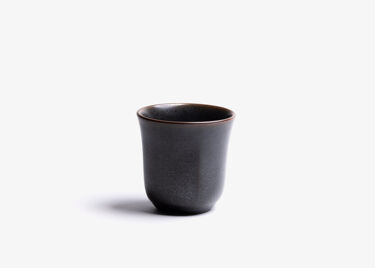 KURO - Bol à thé gris foncé en porcelaine