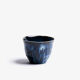 CIEL -  hand brushed crackle porcelain blue tea bowl
