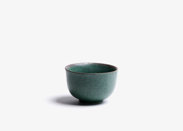GURIN - green porcelain tea bowl