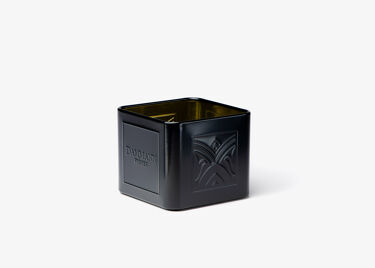 Tea bag tray, black finish metal