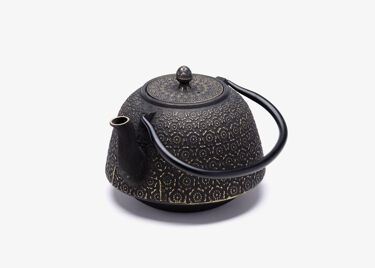 Théière Fonte de Chine - Huashu 1,3 L - noire/or