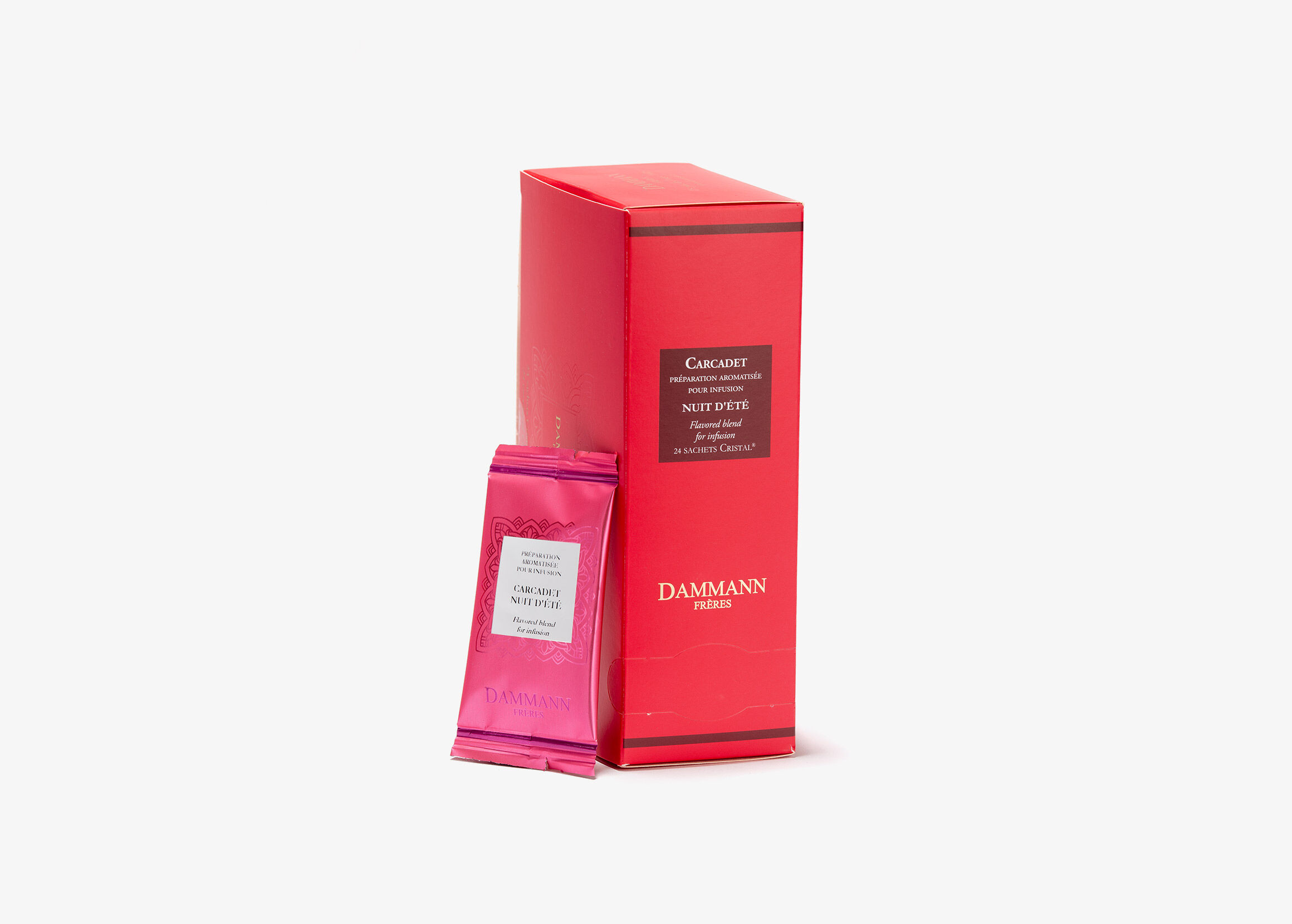 Dammann Freres, Carcadet Nuit D'ete (24 Individually Wrapped Tea Bags), High Teas