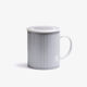 Marais - silver metallic mug with filter and strainer - 25CL