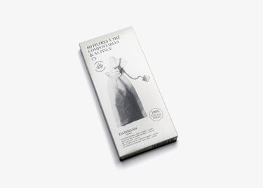 Box of 60 tea bags for teapot with filter clip