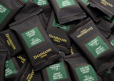 Organic jasmine scented green tea, box of 24 enveloped Cristal® sachets
