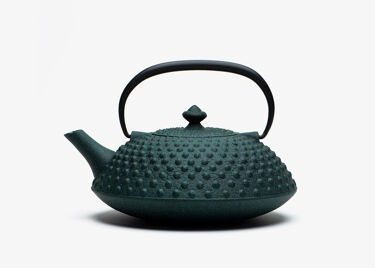 Japanese cast iron teapot - Hira-Arare 0.6L Green