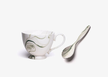 Latte-Set, Tasse & Löffel