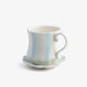 ALICE - blue striped cup & saucer