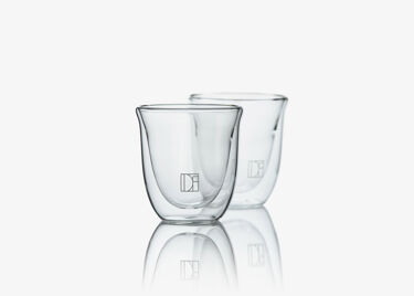 Moon - set of 2 double wall glass cup 24 cl
