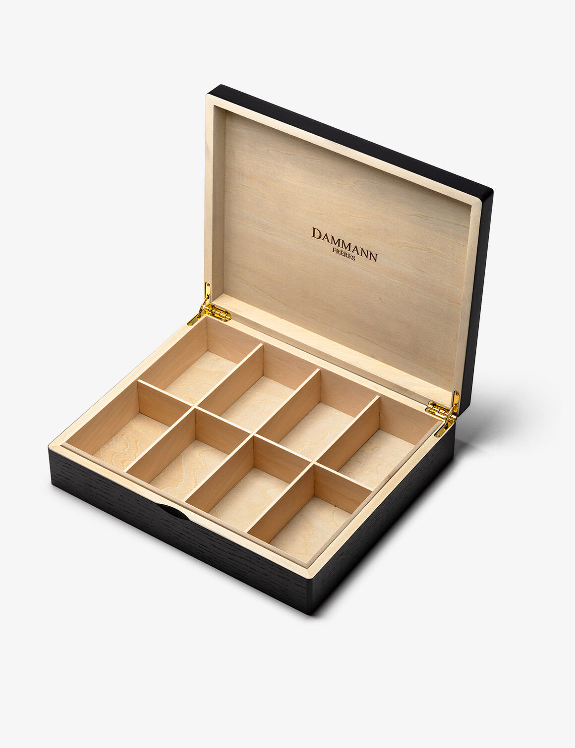 48 Cristal® tea bags in black wooden chest