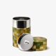 Shikaku - green checkerboard pattern washi paper tea canister  100g