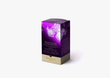 Infusión fría Carcadet Cassis Menthe, Caja de 6 bolsitas