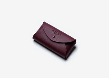 DAMMANN Frères burgundy red tea bags travel holder