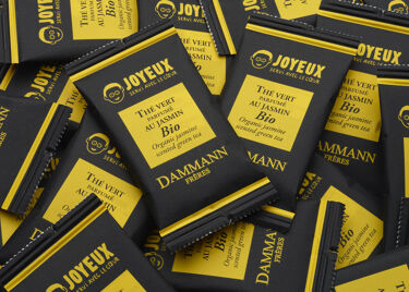 Thé vert parfumé jasmin BIO, 24 sachets Cristal® enveloppés - Café Joyeux