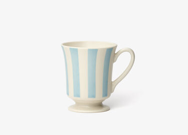 Ruban - white and blue porcelain mug 35cl