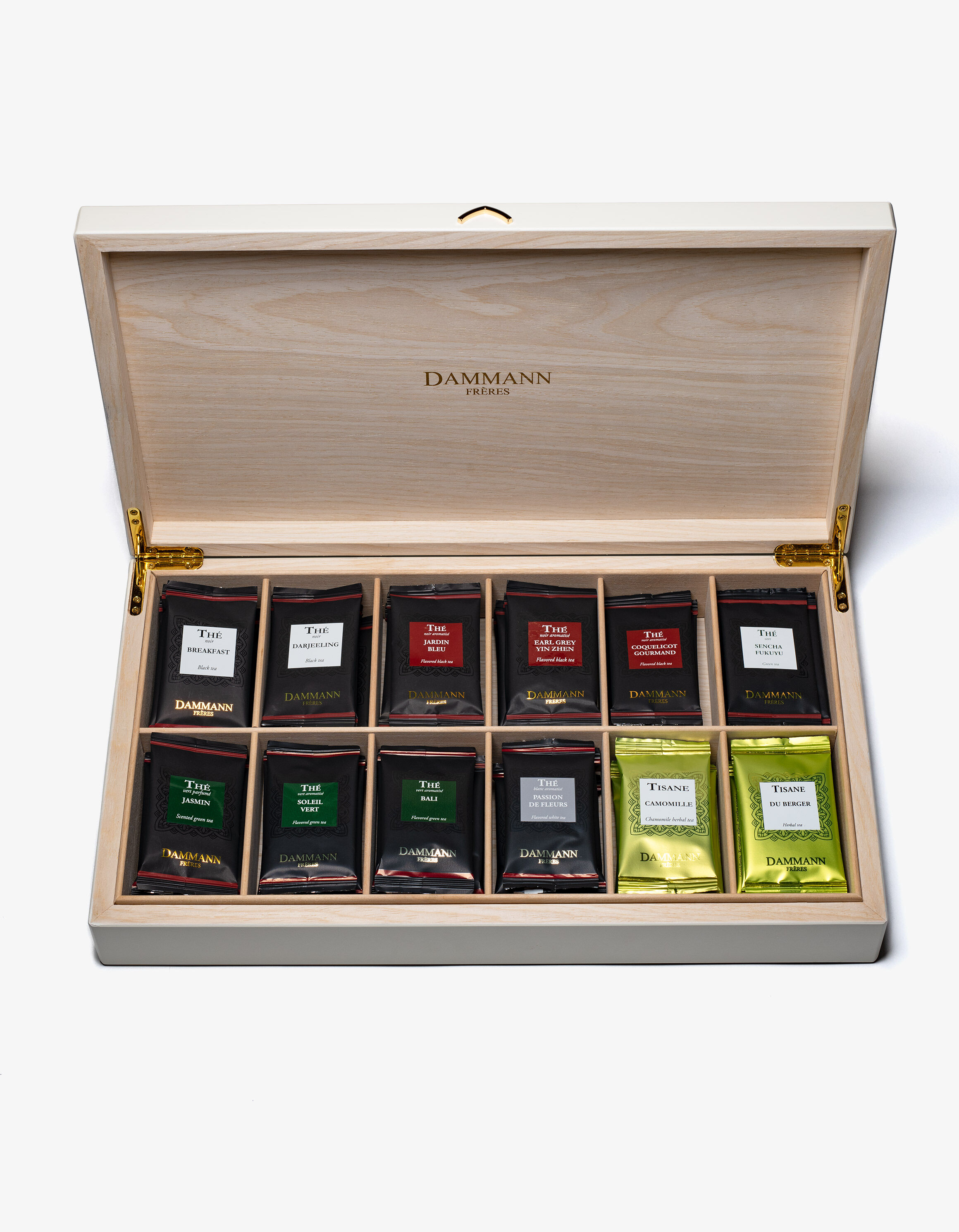 Enveloped tea bags in gift sets