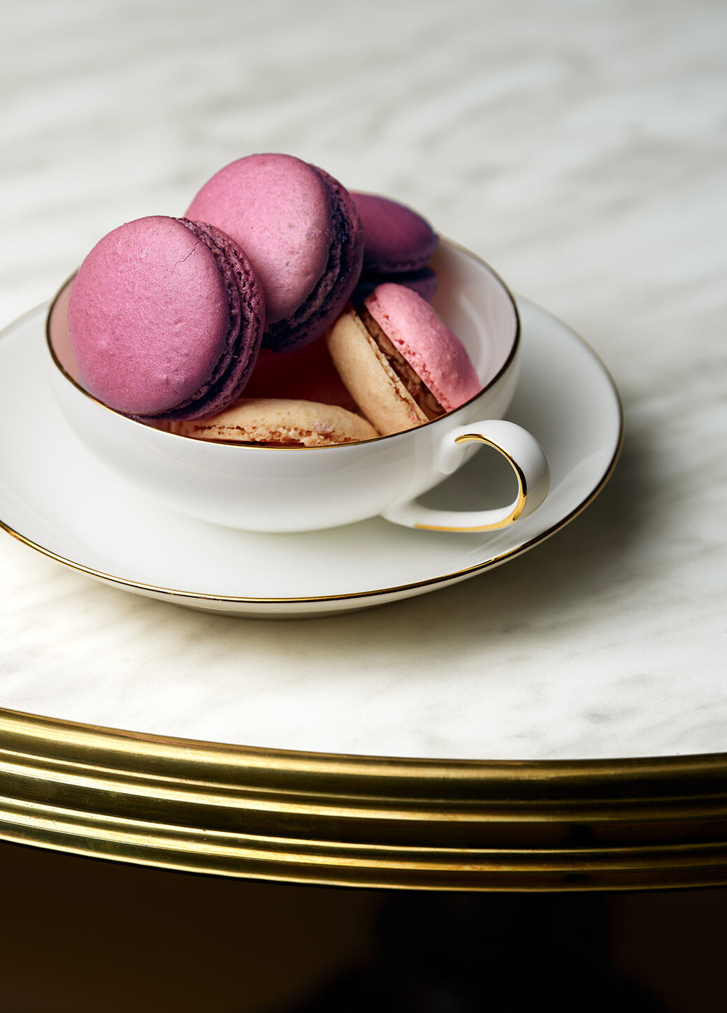 Flavored green tea - N°313 - Macaron Cassis Violette