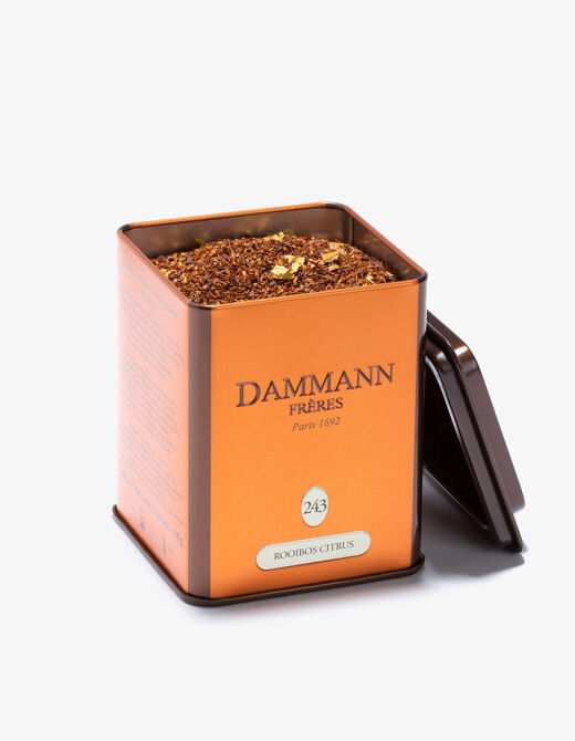 Coffret de thés Exquis : 4 boîtes de thés aromatisés 30 gr et 1 infuseur -  Dammann Frères