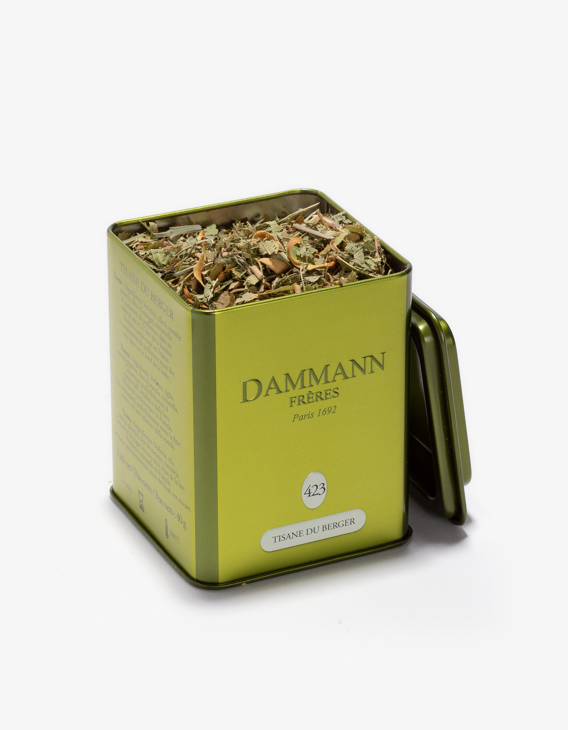 48 Cristal® herbal tea bags in light wooden chest