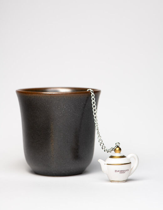 Boule à thé inox avec chaînette tamis diamètre 45mm